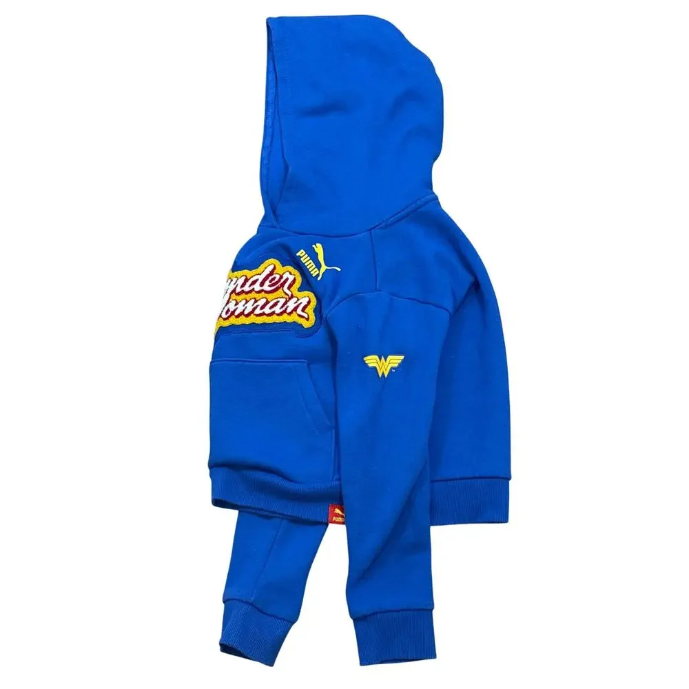 DC Wonder Woman Patchwork Puma Primary colors Hoodie Youth small Kidcore comics